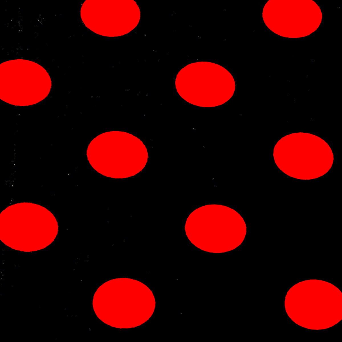 Red | Black Big Polka Dot Printed Poly Cotton Fabric