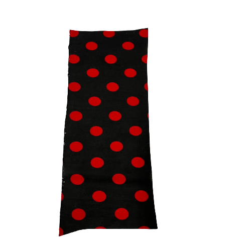 Cotton balls 3D fabric (black and red)