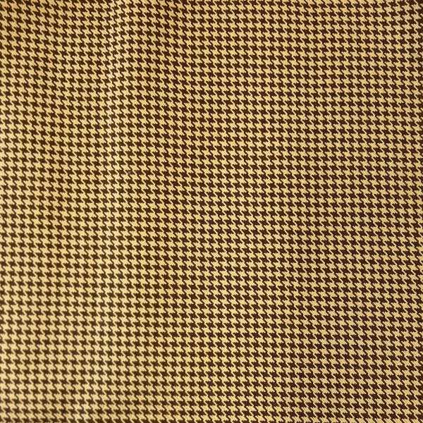 British Brown Acrylic Houndstooth Fabric - Fashion Fabrics LLC