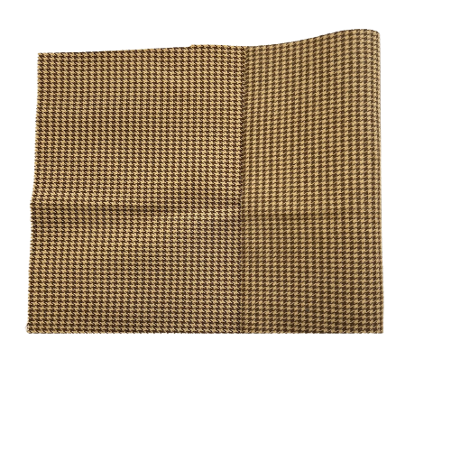 British Brown Acrylic Houndstooth Fabric - Fashion Fabrics LLC