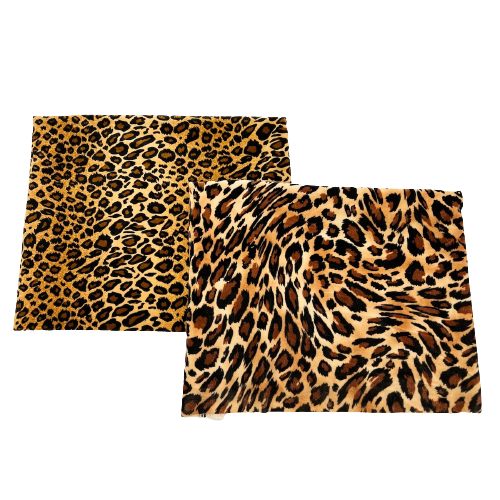 Snow Leopard Print Stretch Velvet Fabric - Fashion Fabrics LLC