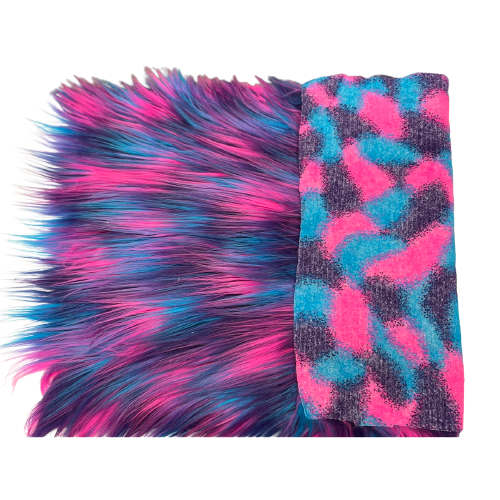 Three Tone Shaggy Faux Fur Fabric