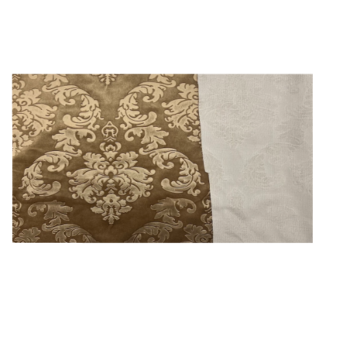 Damask Embossed Velvet Upholstery Drapery Fabric
