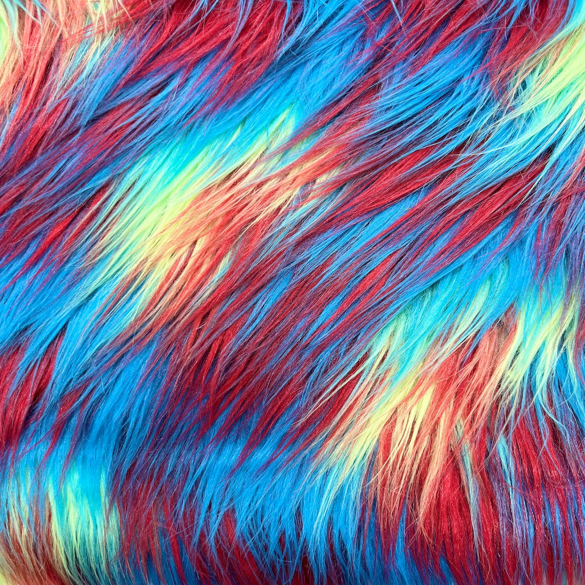 Three Tone Shaggy Faux Fur Fabric