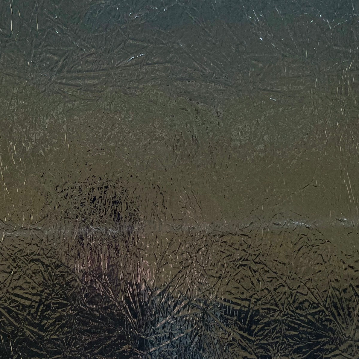 Crushed Distressed Foil Chrome Mirror Reflective Vinyl Fabric