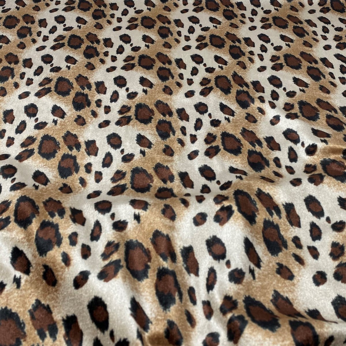 Wild Cheetah Print Stretch Velvet Fabric - Fashion Fabrics Los Angeles