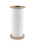 1/4" White Knitted Elastic Band - 288 Yard Roll - Fashion Fabrics Los Angeles 