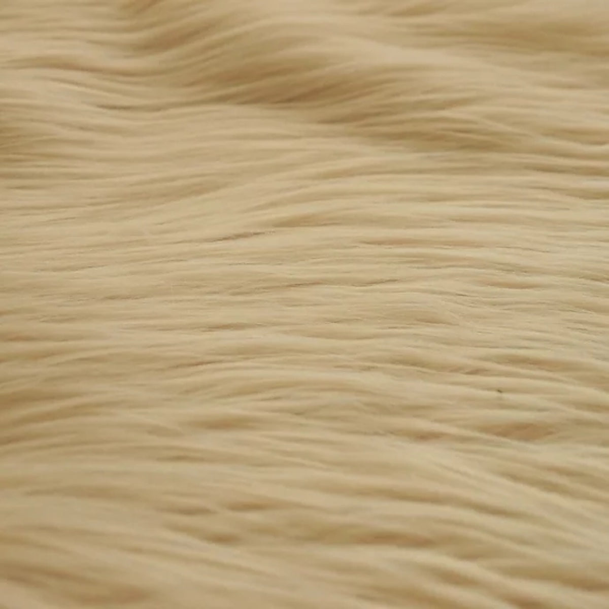 Latte Brown Shaggy Long Pile Faux Fur Fabric (4") - Fashion Fabrics LLC