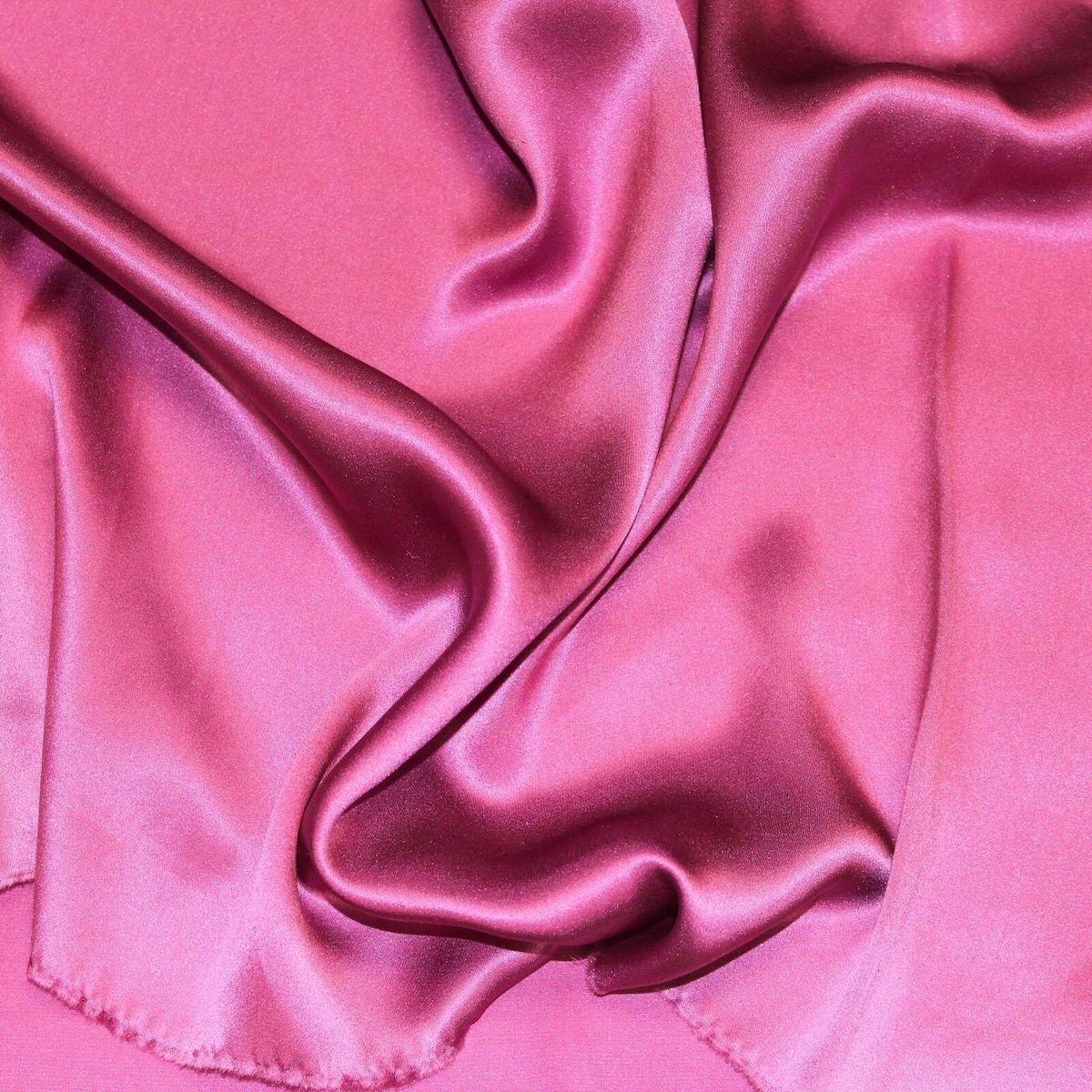 Magenta Pink Silk Charmeuse Fabric - Fashion Fabrics Los Angeles