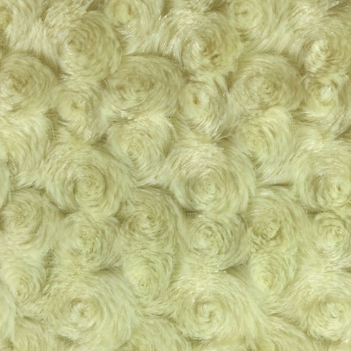 Faux Fur Swirl Design Fabric