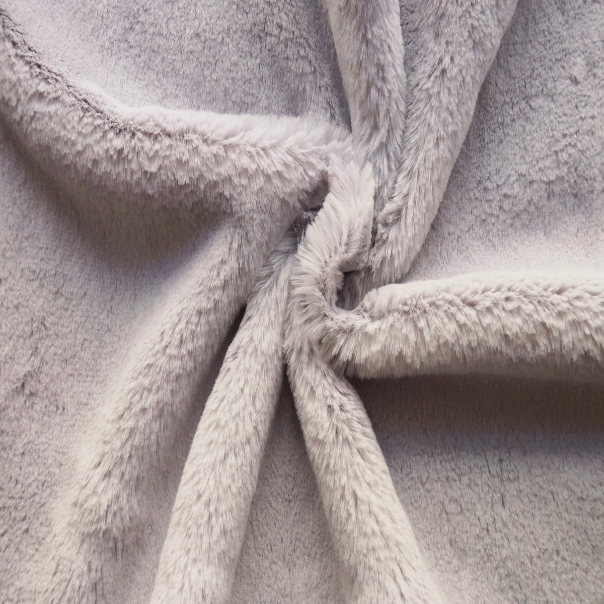 Gray Rex Rabbit Minky Faux Fur Fabric - Fashion Fabrics LLC