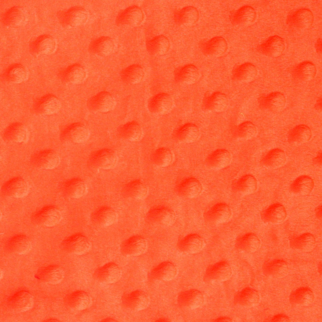 Neon Orange Minky Dimple Dot Fabric - Fashion Fabrics Los Angeles