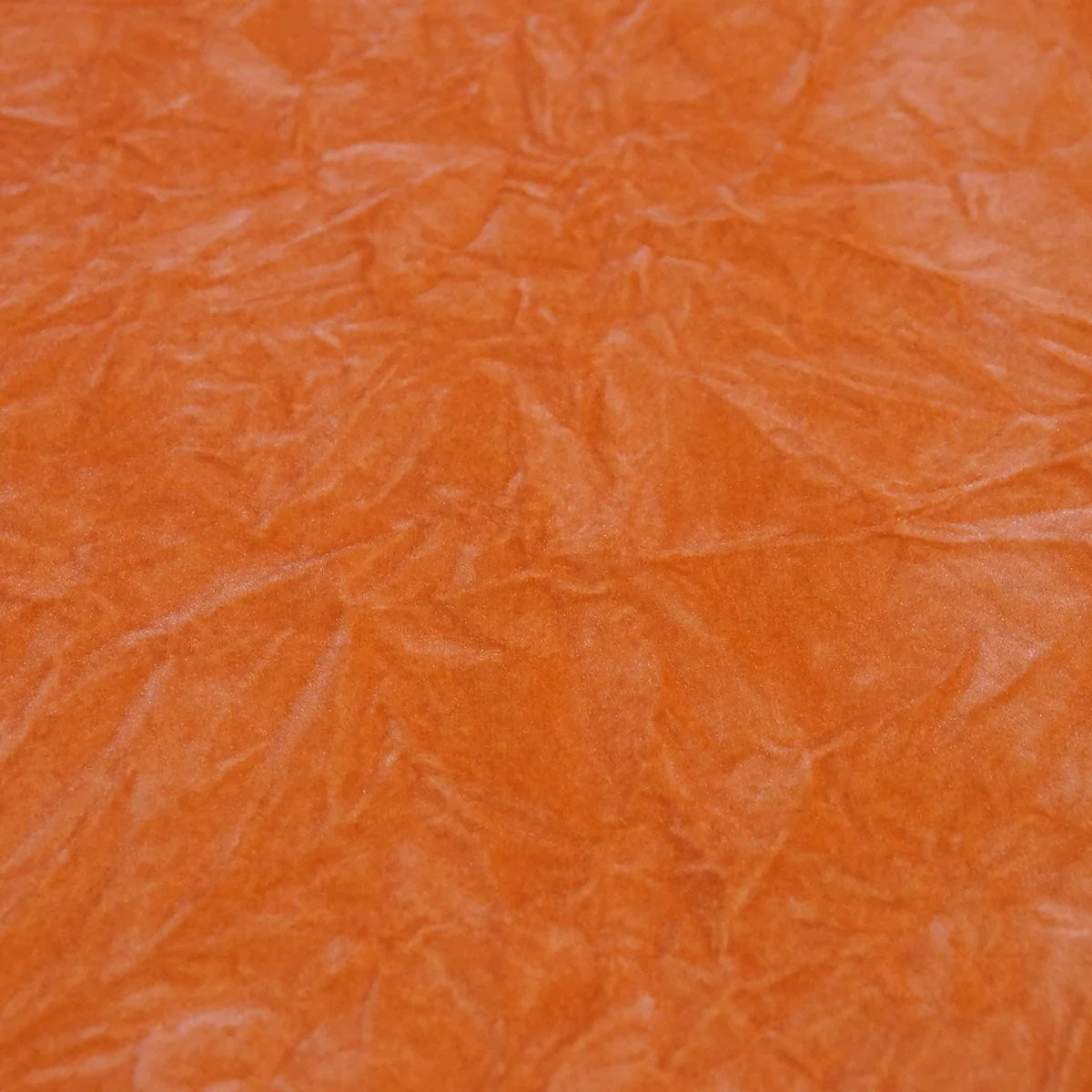 Orange Crushed Velvet Flocking Fabric - Fashion Fabrics LLC