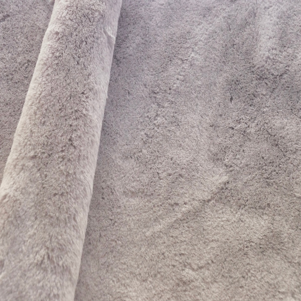 Gray Rex Rabbit Minky Faux Fur Fabric - Fashion Fabrics LLC