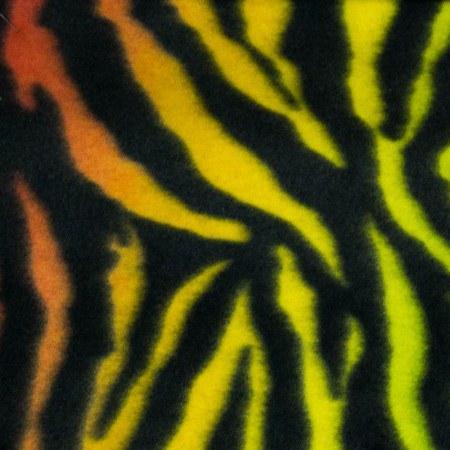 Rainbow Zebra Print Fleece Fabric - Fashion Fabrics Los Angeles