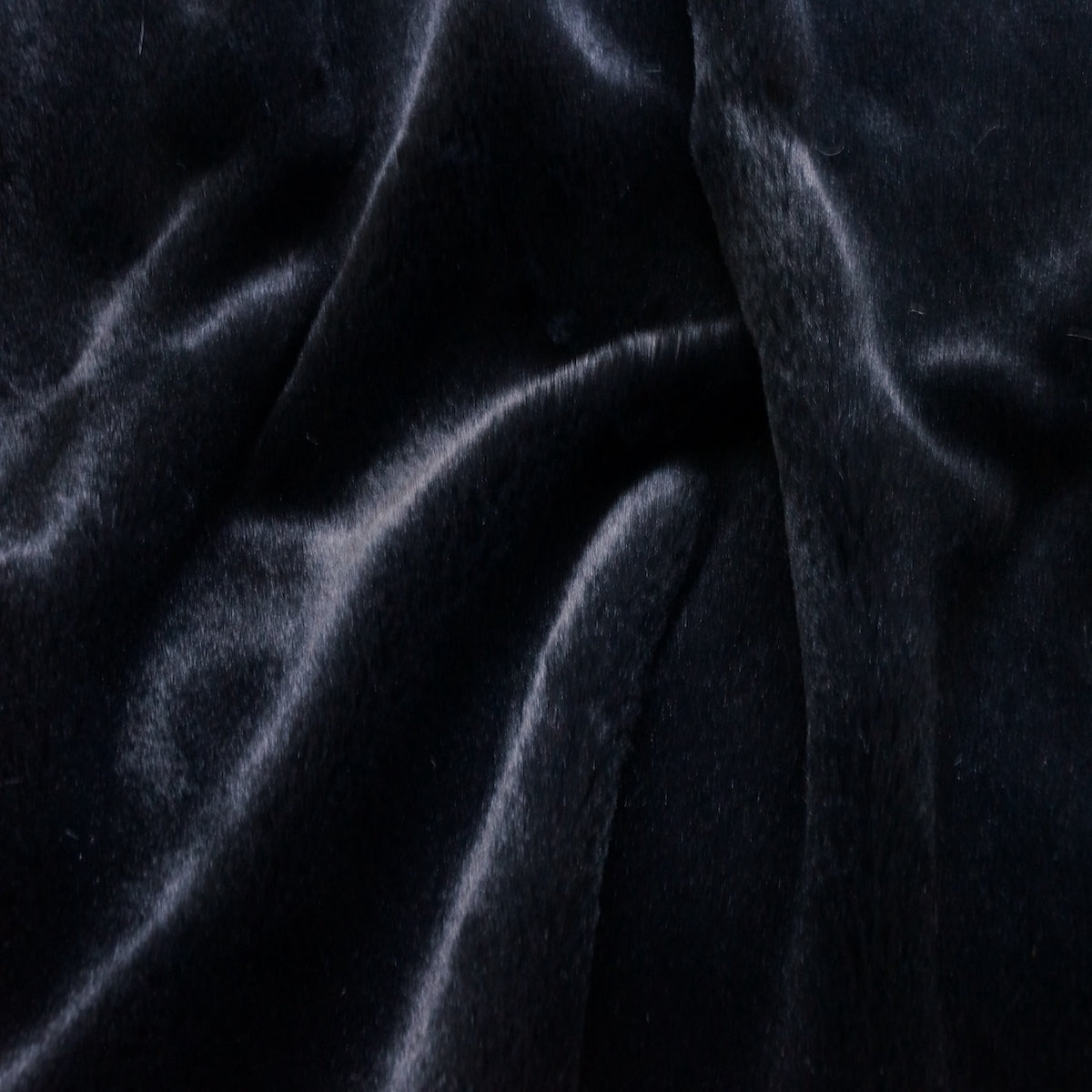 Black Solid Anti Pill Polar Fleece Fabric