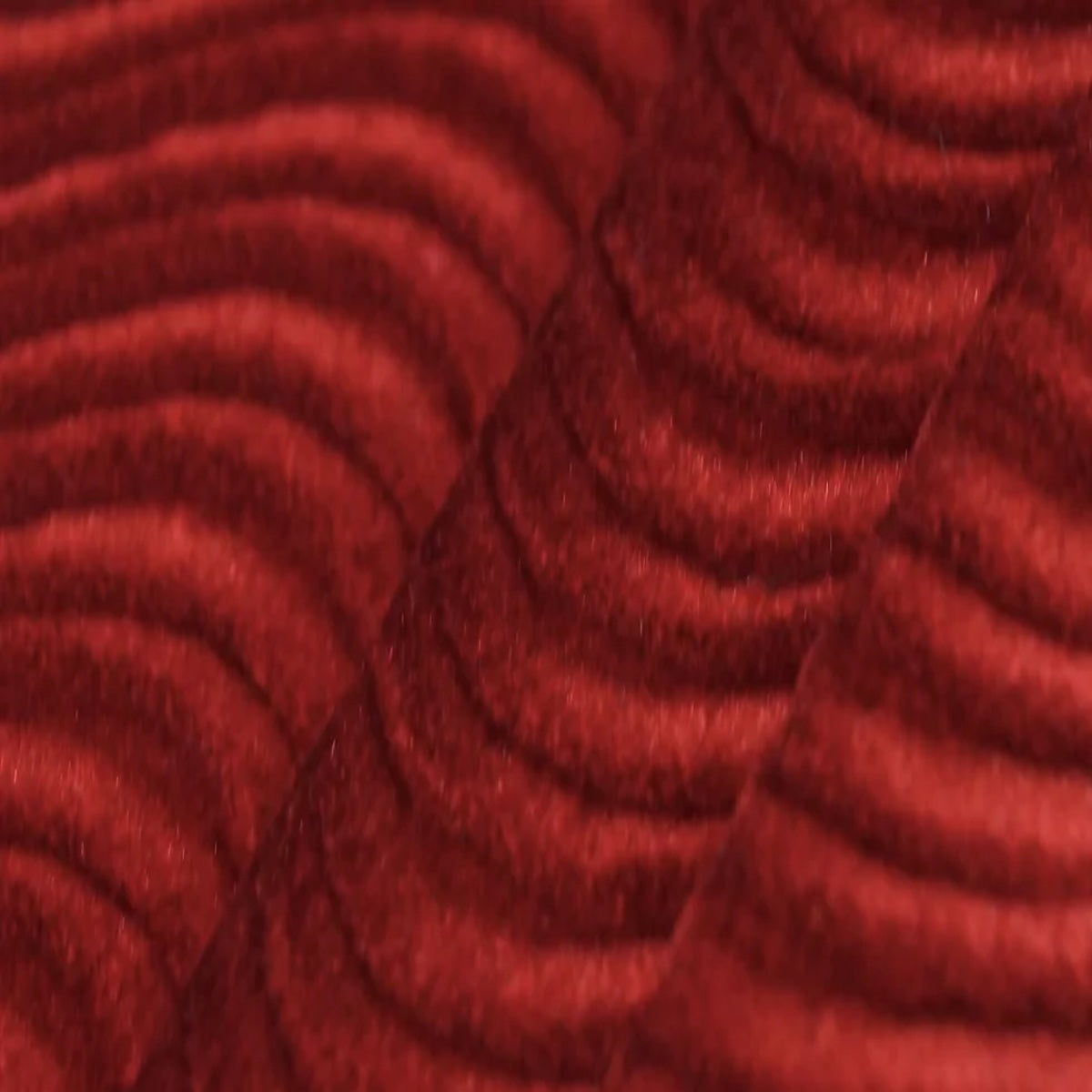 Ruby Red Swirl Velvet Flocking Fabric - Fashion Fabrics LLC