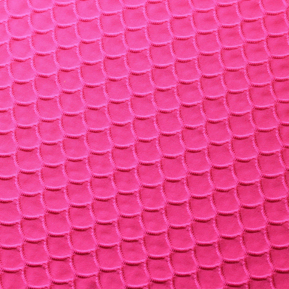 Neon Pink Scallop TikTok Nylon Spandex Fabric - Fashion Fabrics LLC