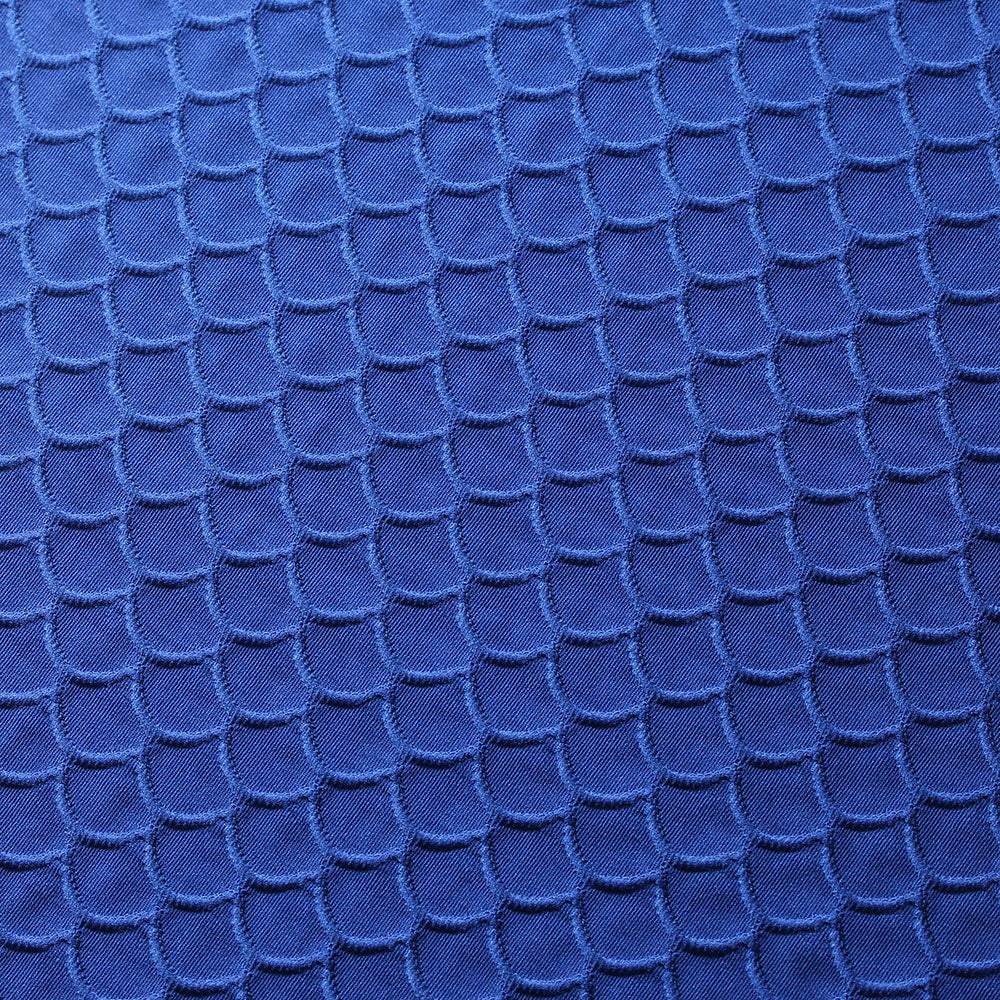 Royal Blue Scallop TikTok Nylon Spandex Fabric - Fashion Fabrics LLC