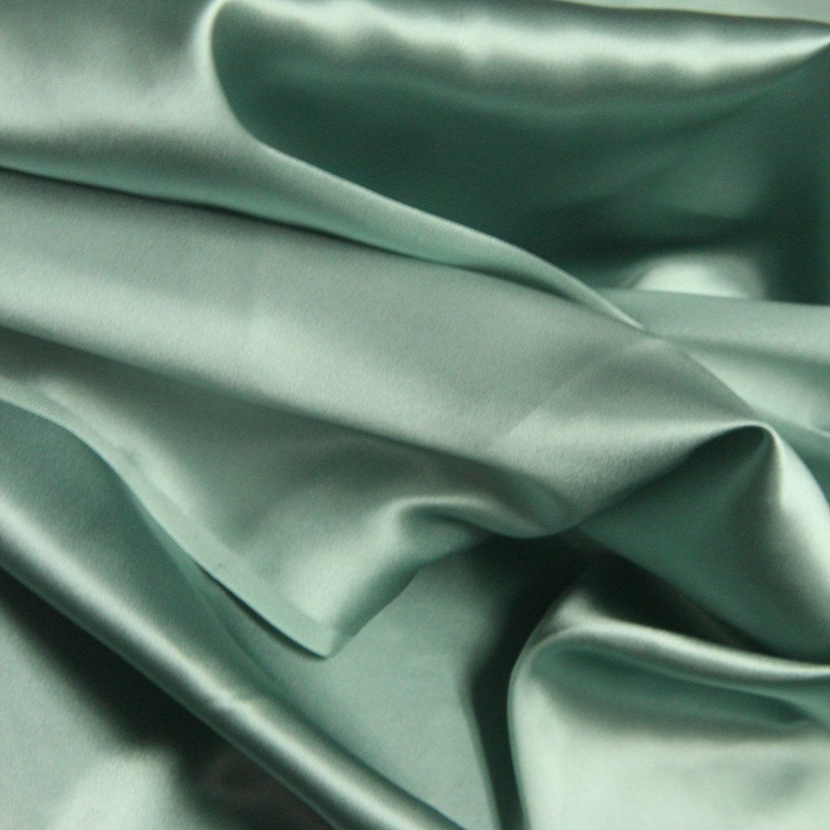 Seafoam Green Silk Charmeuse Fabric - Fashion Fabrics Los Angeles