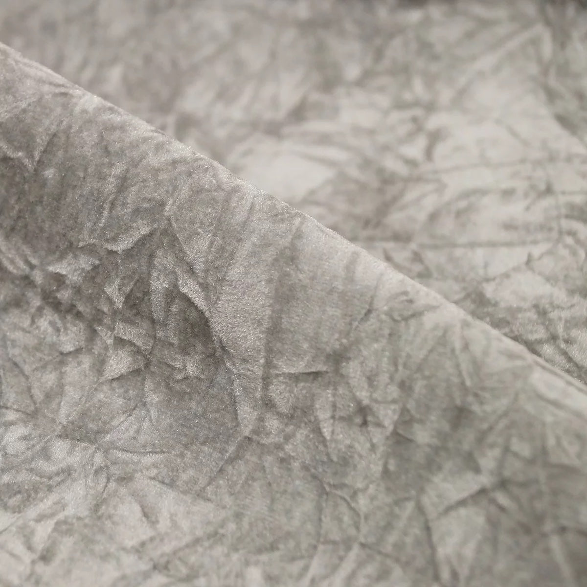 Silver Gray Crushed Velvet Flocking Fabric - Fashion Fabrics LLC