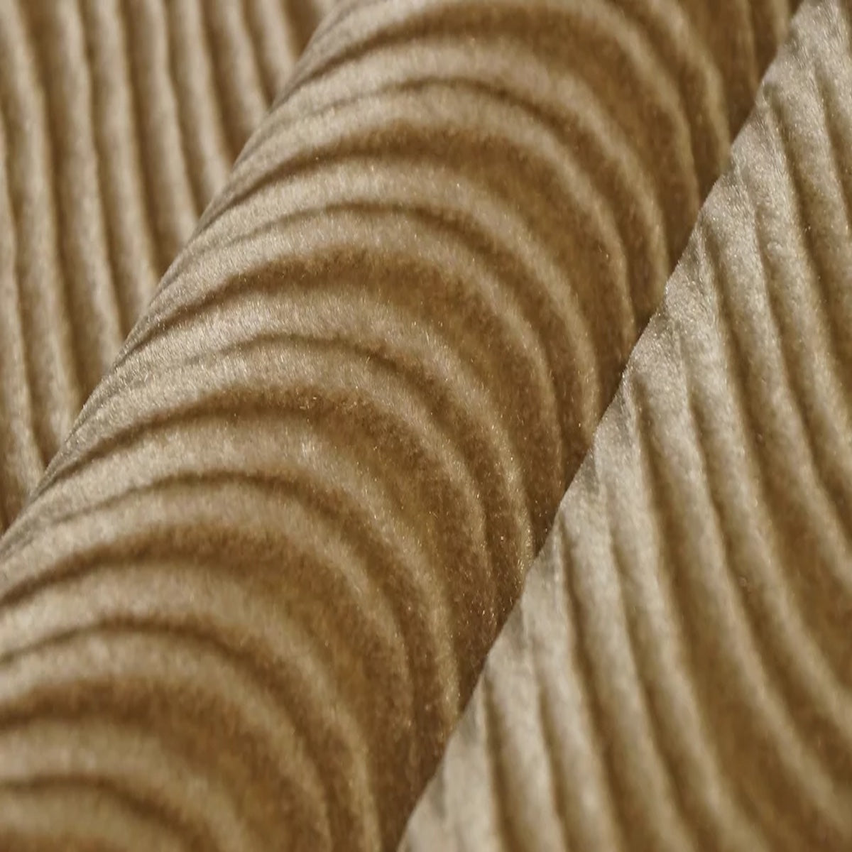 Taupe Swirl Velvet Flocking Fabric - Fashion Fabrics LLC