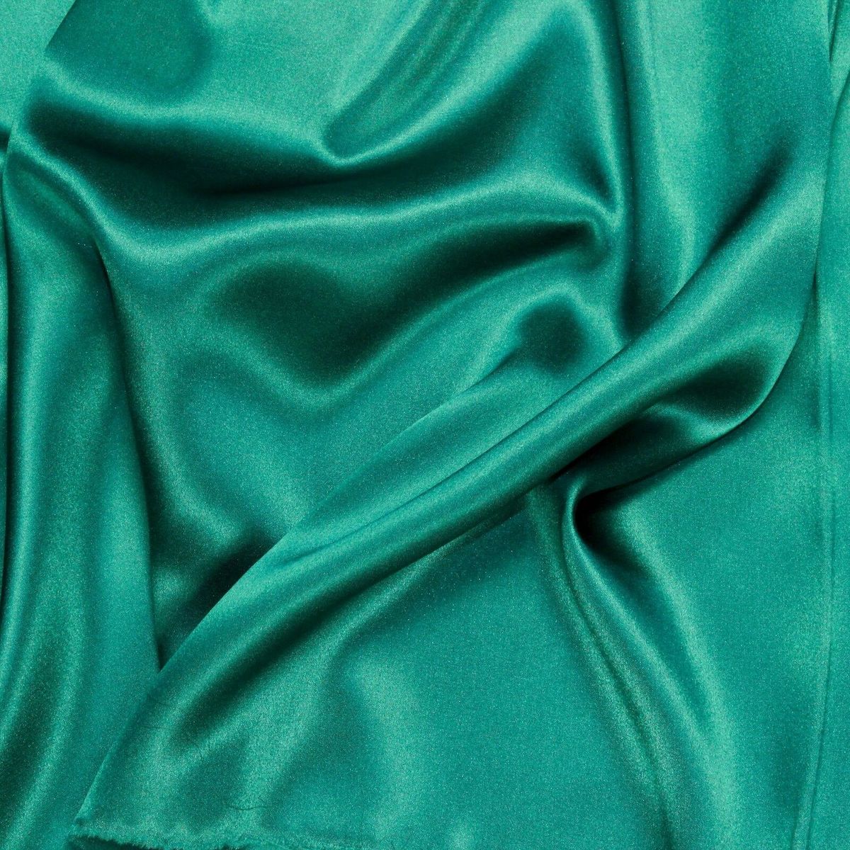 Teal Green Silk Charmeuse Fabric - Fashion Fabrics Los Angeles