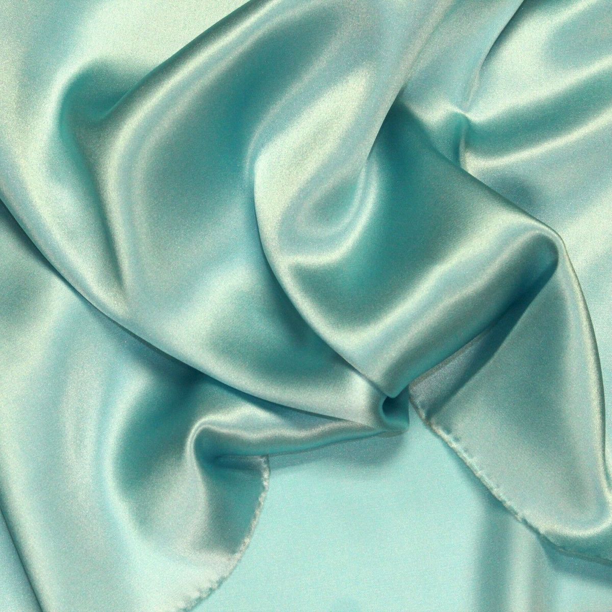 Turquoise Blue Silk Charmeuse Fabric - Fashion Fabrics Los Angeles