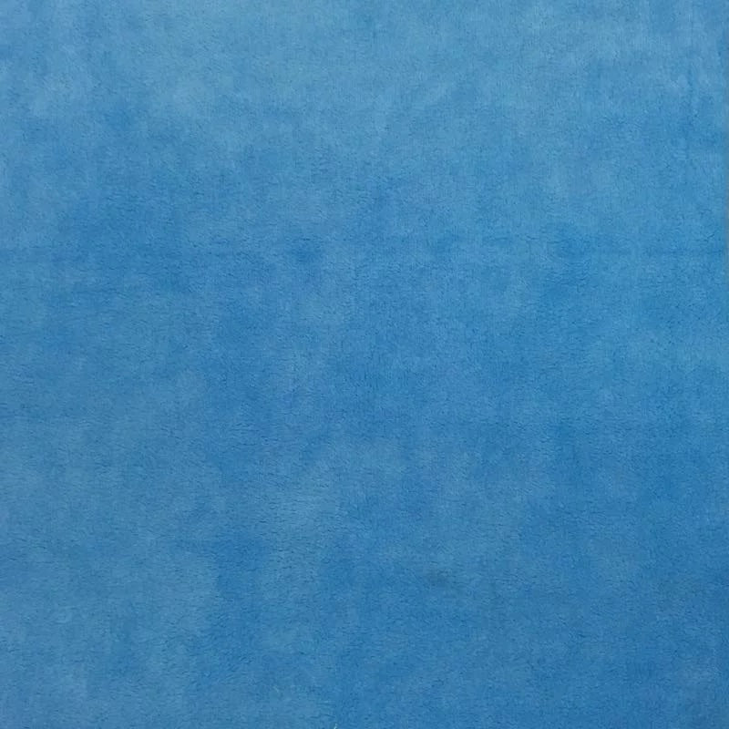 Turquoise Blue Smooth Minky Faux Fur Fabric - Fashion Fabrics Los Angeles