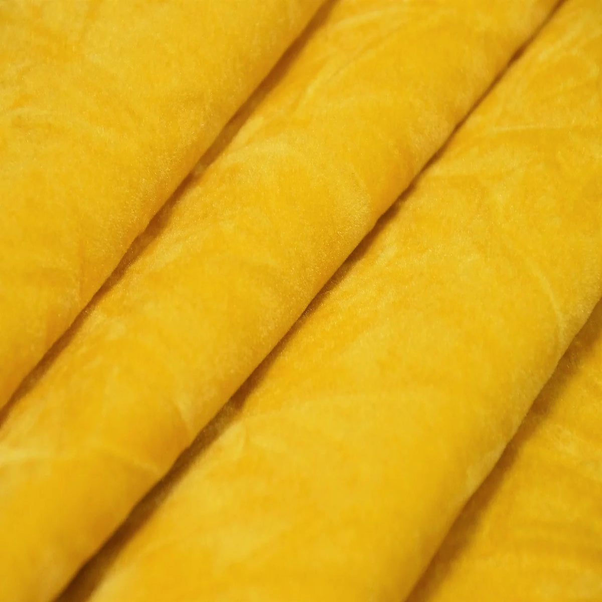 Yellow Crushed Velvet Flocking Fabric - Fashion Fabrics LLC