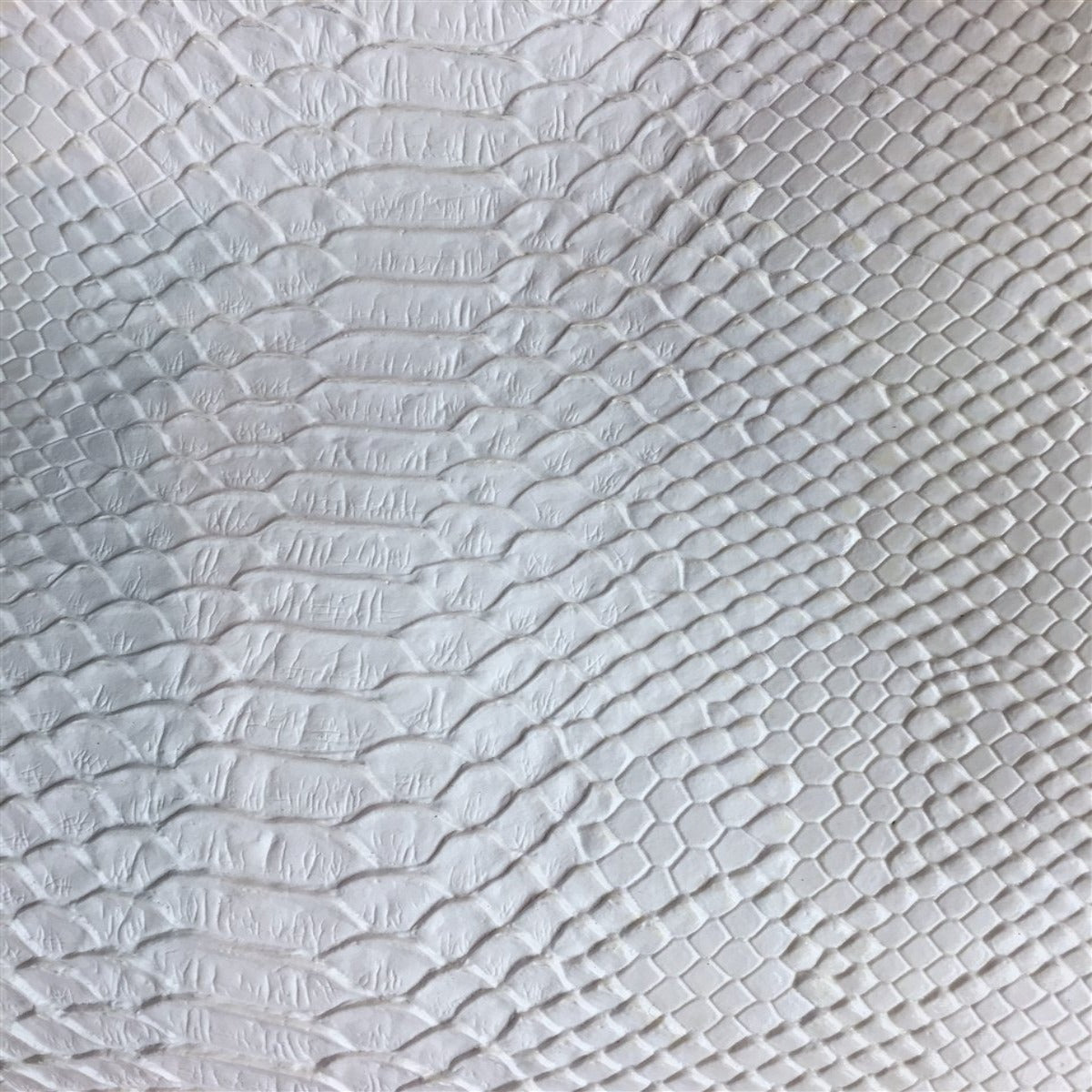 White Faux Viper Sopythana Snake Skin Vinyl - Fashion Fabrics Los Angeles