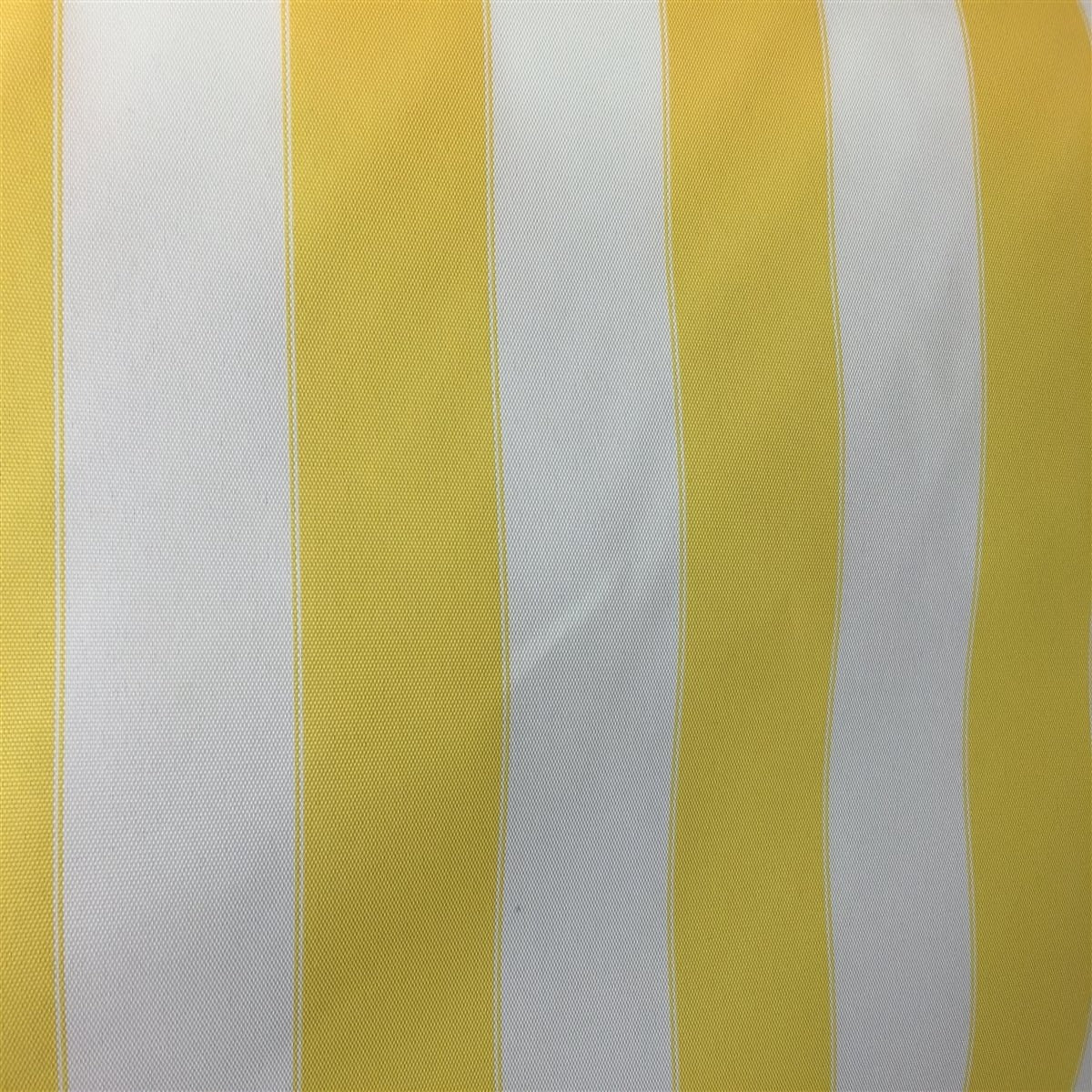 White Yellow Outdoor Striped Fabric Fashion Fabrics LLC