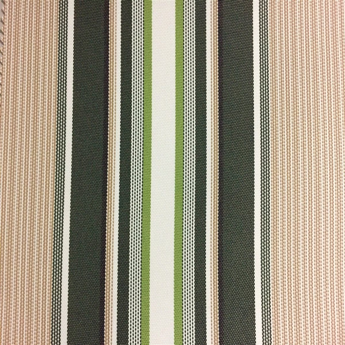 Green Multi Color Striped Oak 100% Waterproof Outdoor Canvas Patio Fabric - Fashion Fabrics Los Angeles