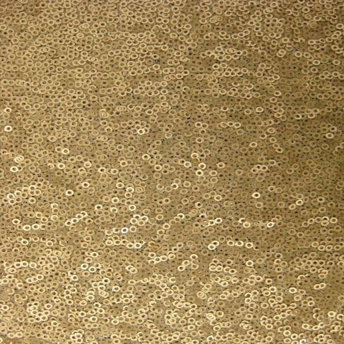 Matte Gold Mini Disc All Over Sequin Nylon Mesh Fabric - Fashion Fabrics LLC