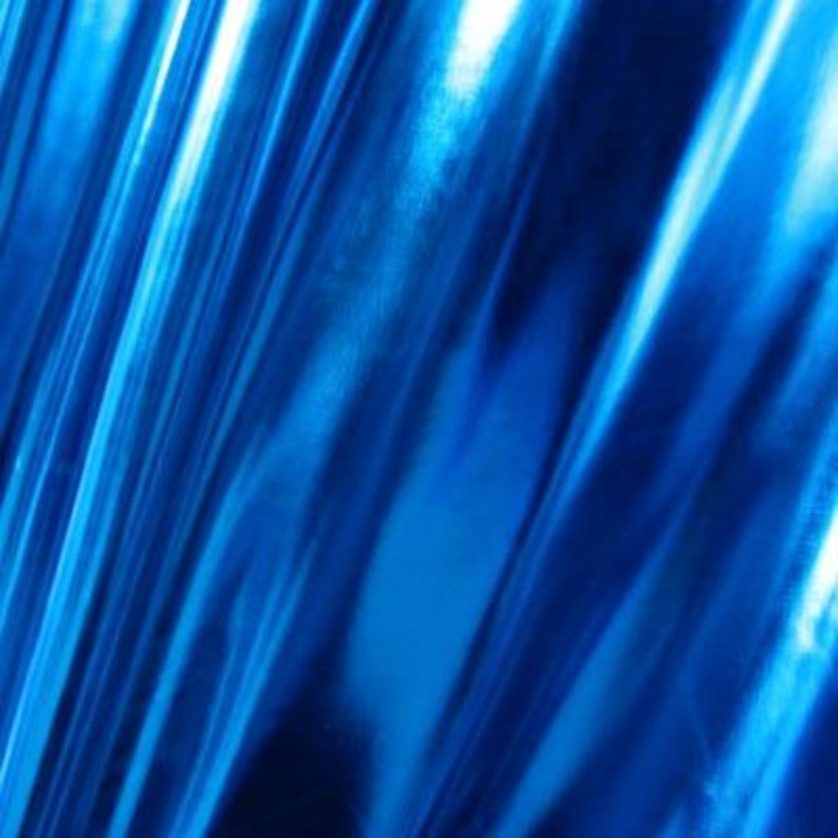 Royal Blue Metallic Foil Spandex Apparel Fabric - Fashion Fabrics Los Angeles