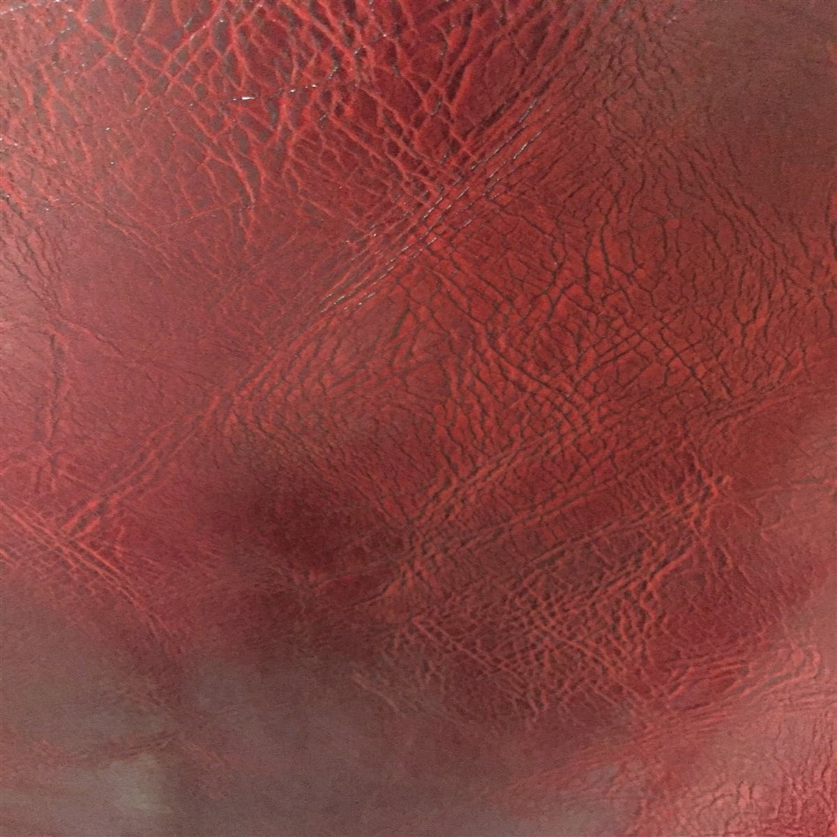 Blood Red Distressed Faux Leather Fabric - Fashion Fabrics Los Angeles