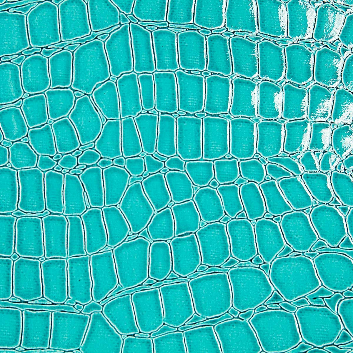 Mint Crocodile Vinyl Fabric - Fashion Fabrics Los Angeles