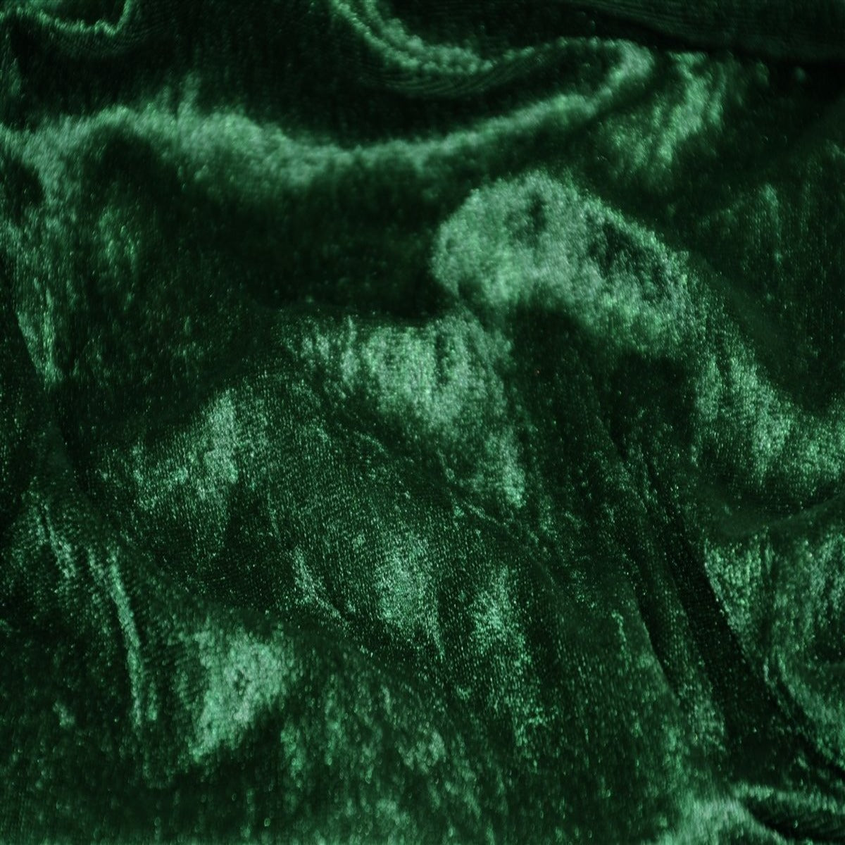 Hunter Green Panne Crush Stretch Velvet Fabric - Fashion Fabrics Los Angeles