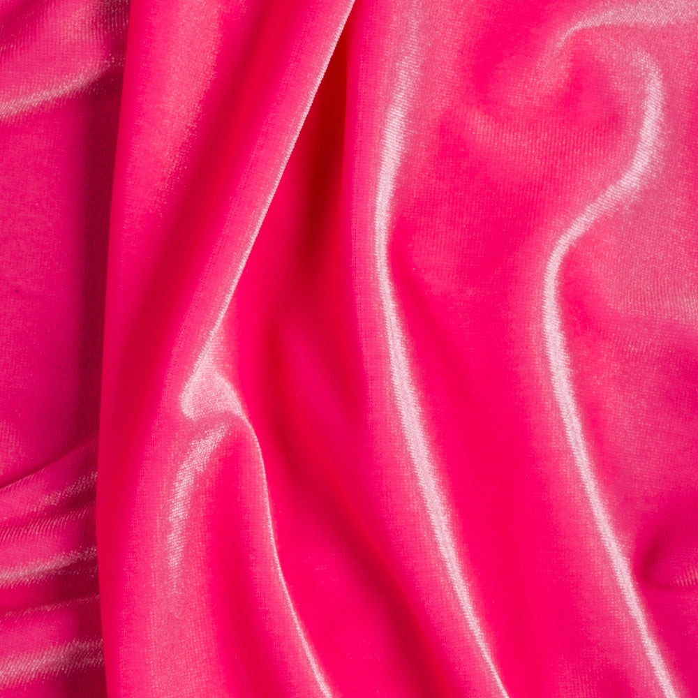 Pink Stretch Velvet Spandex Fabric - Fashion Fabrics Los Angeles