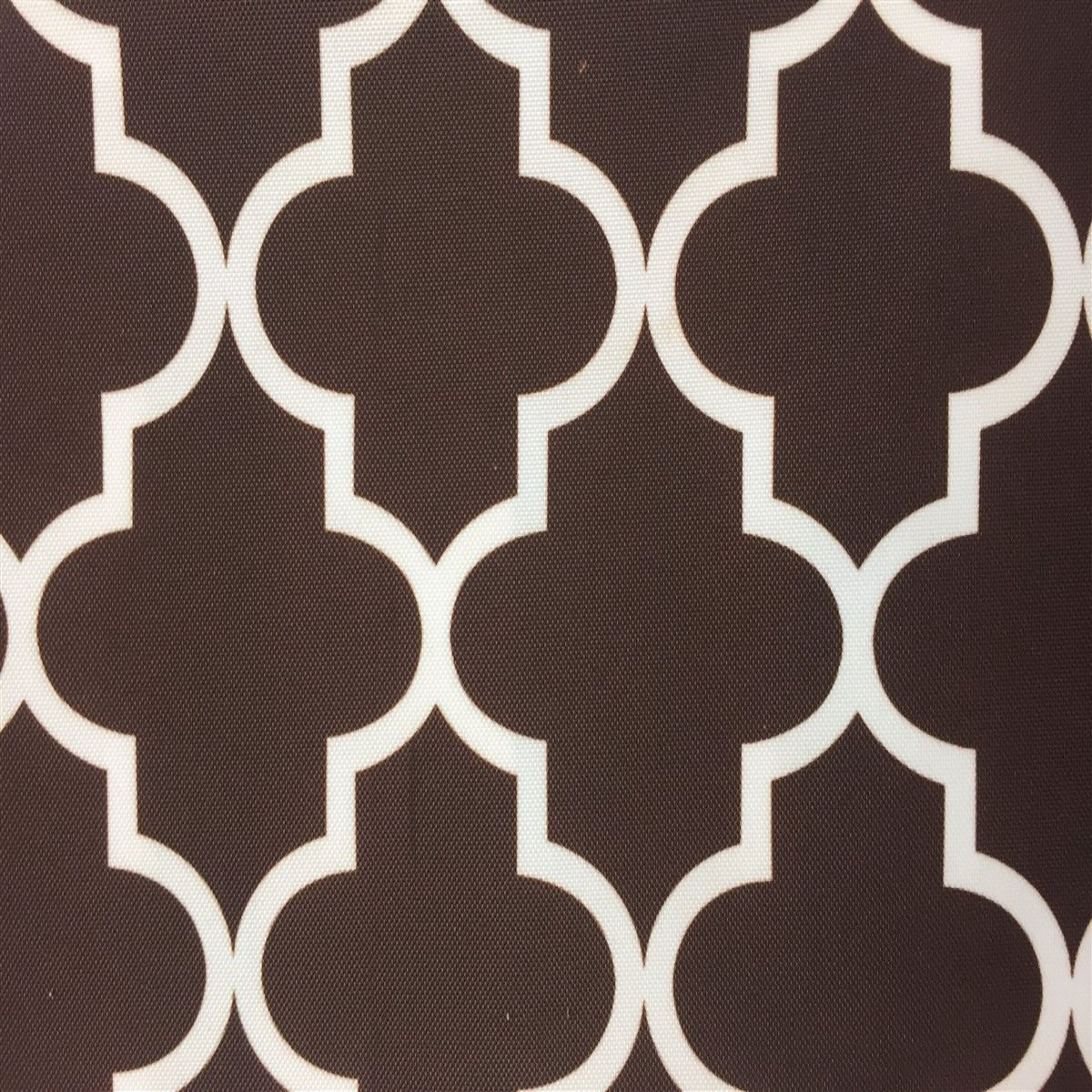 Brown Ivory Moroccan Print Indoor Outdoor Fabric - Fashion Fabrics Los Angeles