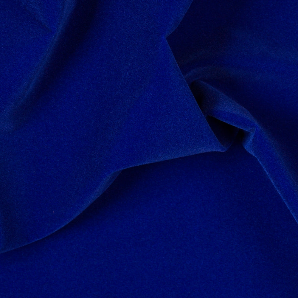 Royal Blue Velvet Flocking - Fashion Fabrics Los Angeles