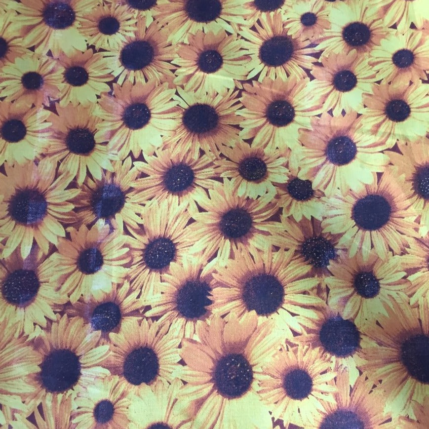 All Over Daisy Poly Cotton Fabric - Fashion Fabrics Los Angeles