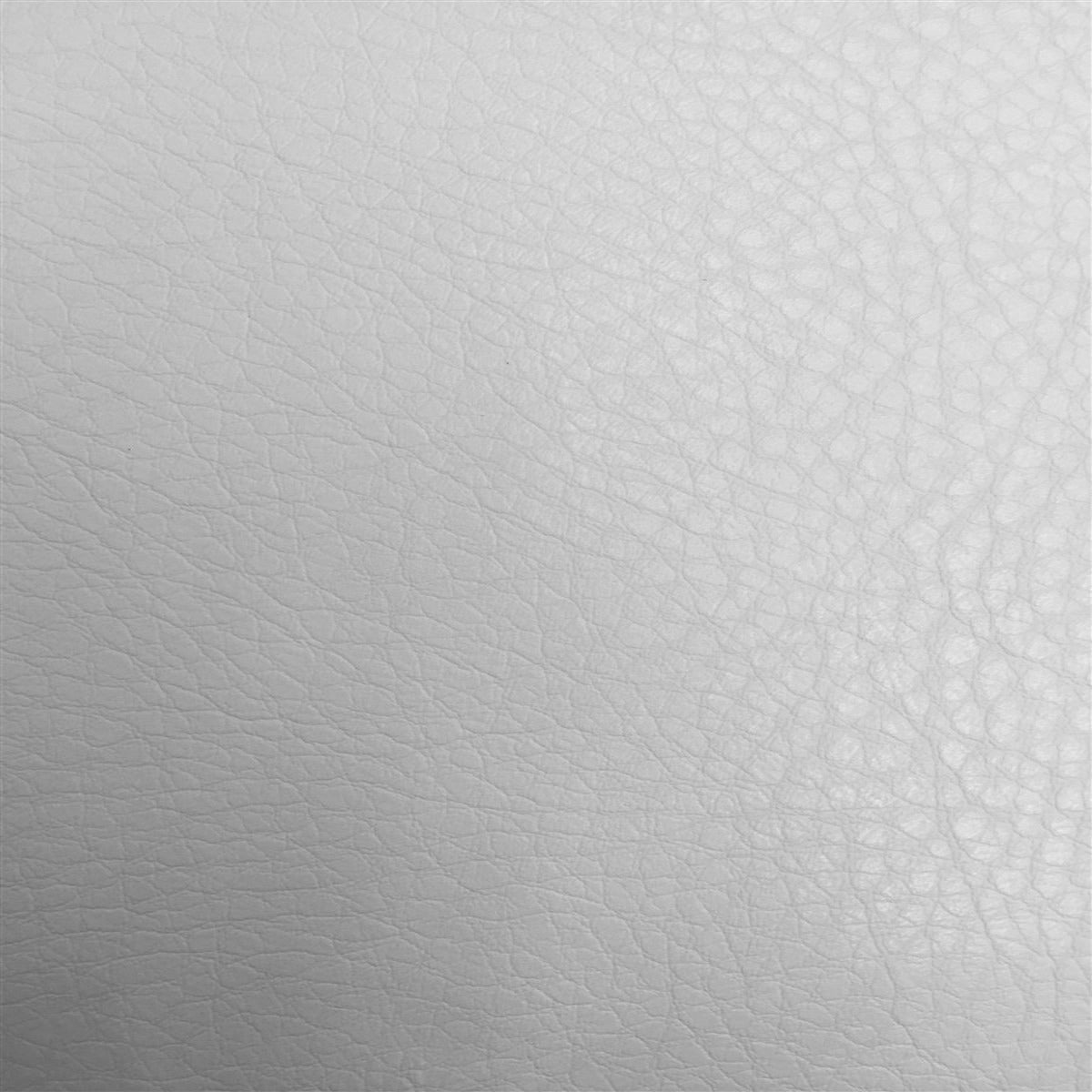 White Henry Semi Glossy PU Leather Vinyl Fabric - Fashion Fabrics Los Angeles