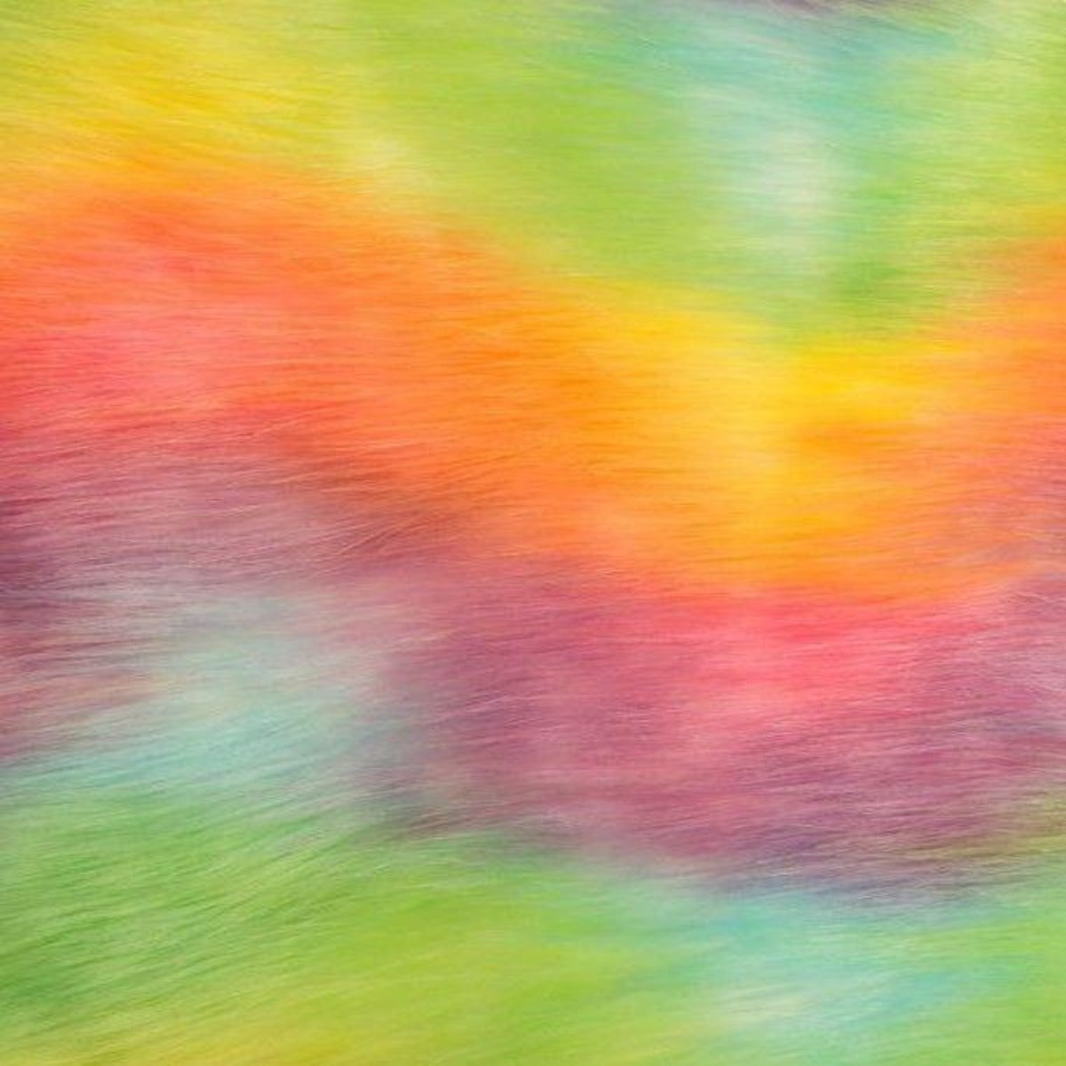 Sorbert Rainbow Waves Multicolor Faux Fur Fabric - Fashion Fabrics Los Angeles