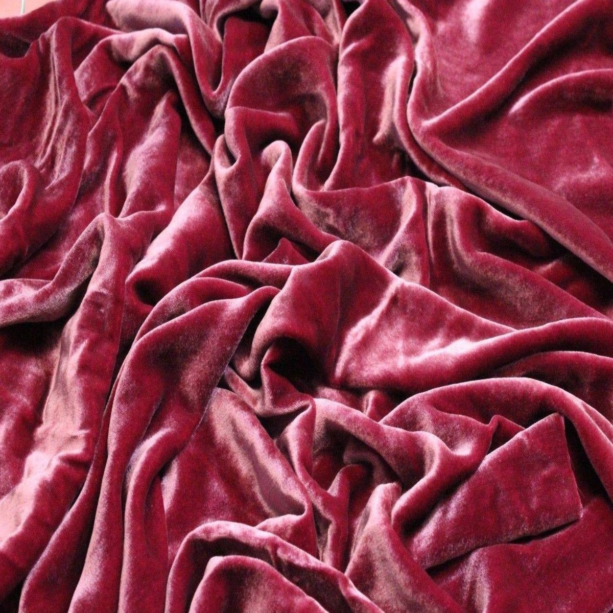 Pink Chartreuse Silk Velvet Fabric - Fashion Fabrics Los Angeles