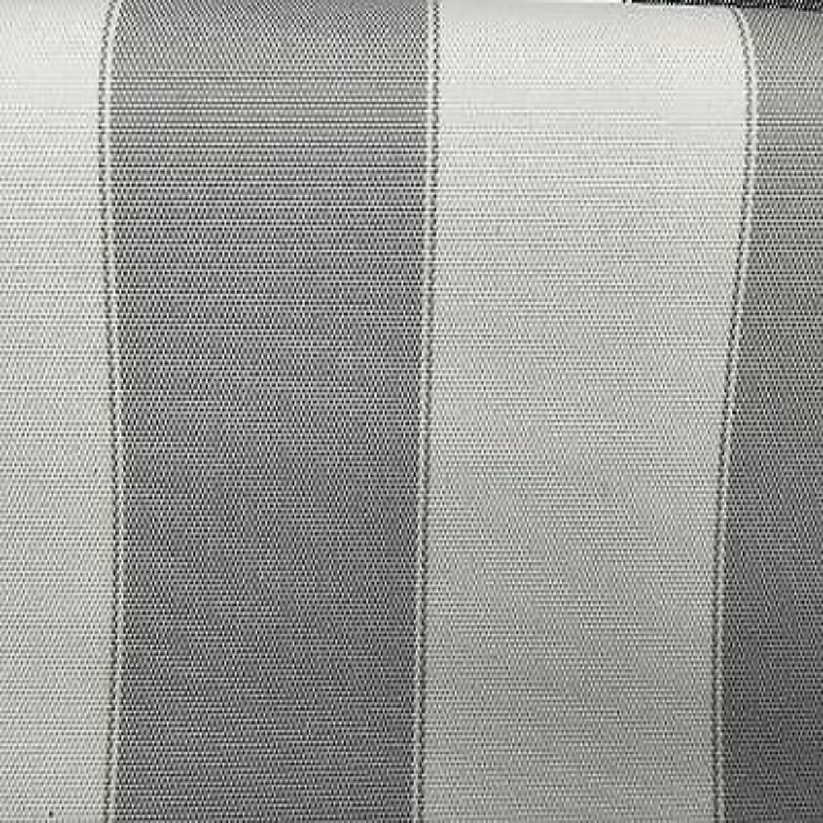 Light Gray Ivory Striped Outdoor Canvas Fabric - Fashion Fabrics Los Angeles