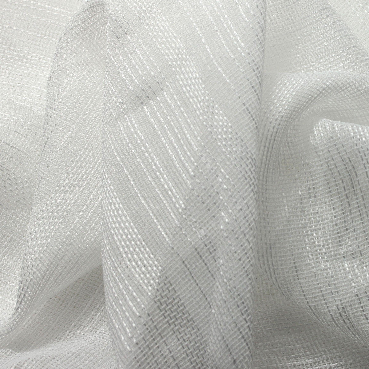White Ridge Sheer Drapery Home Decor Fabric - Fashion Fabrics Los Angeles