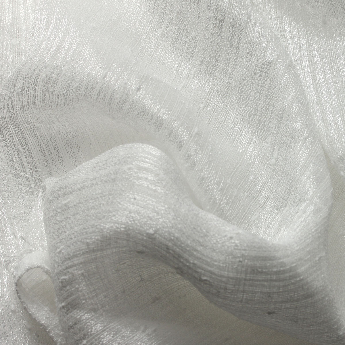 White Hail Sheer Drapery Home Decor Fabric - Fashion Fabrics Los Angeles
