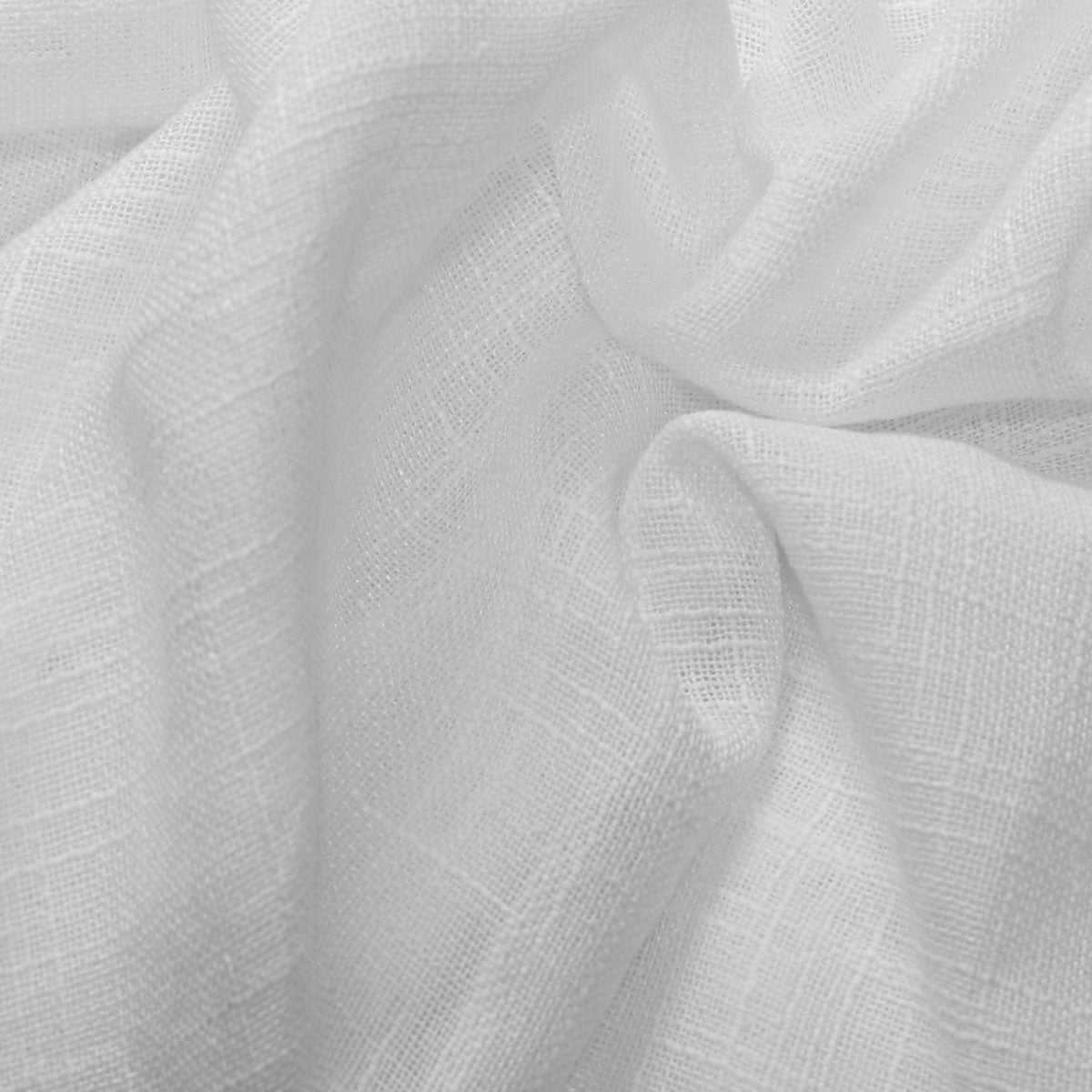 White Wanted Sheer Drapery Home Decor Fabric - Fashion Fabrics Los Angeles