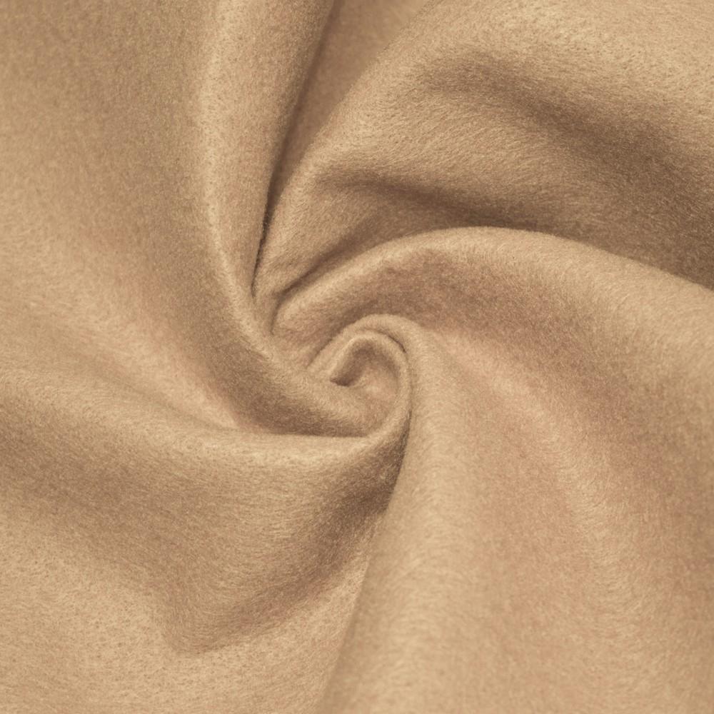 Taupe Solid Acrylic Felt Fabric - Fashion Fabrics Los Angeles